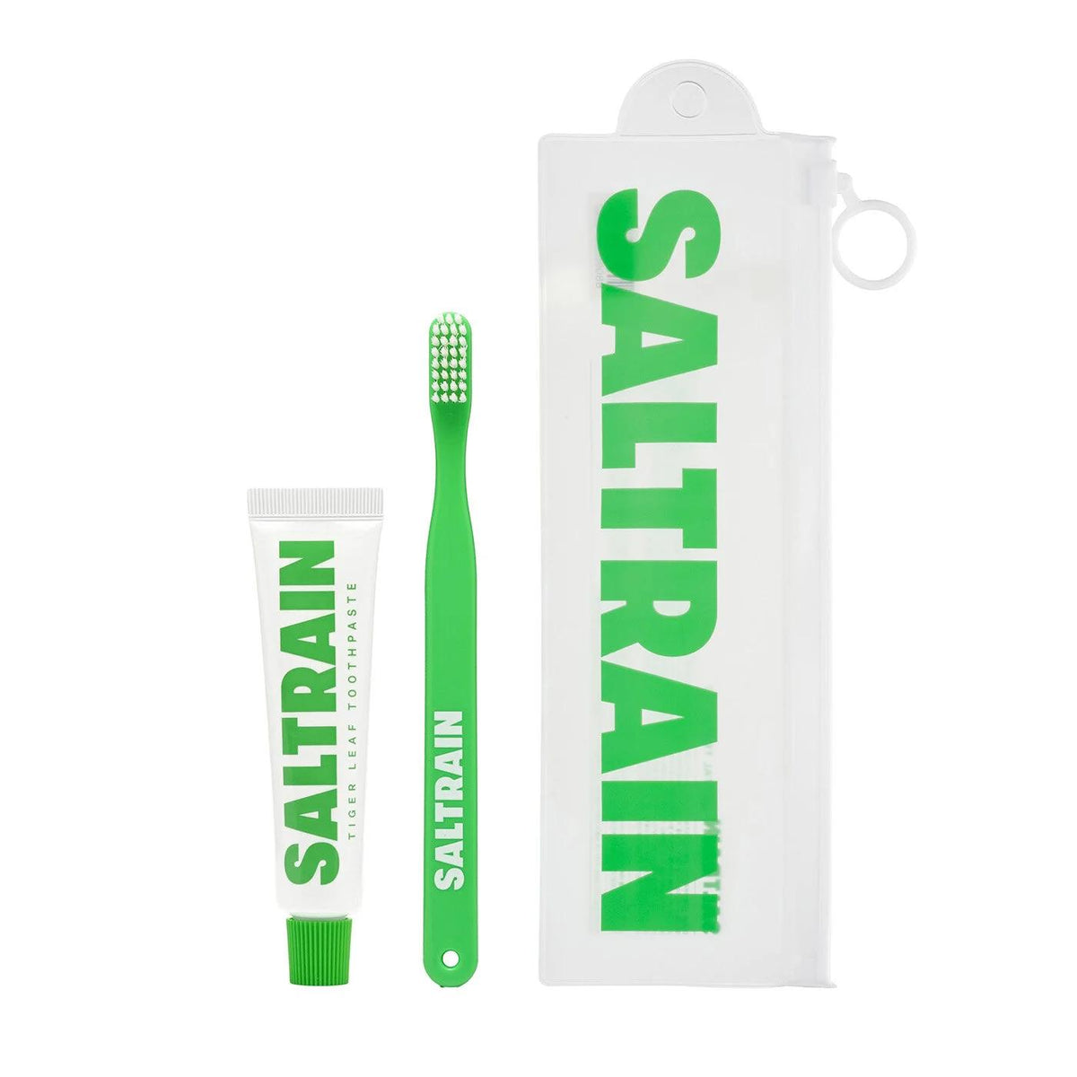 Saltrain Tiger Leaf Toothpaste and Toothbrush Travel Set 30g by Beauty Care Bag