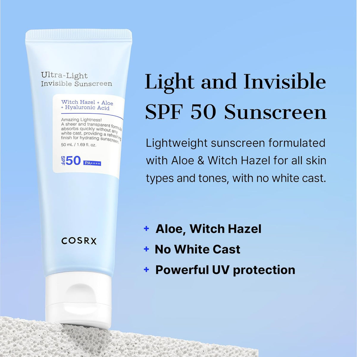 Cosrx Ultra-Light Invisible Sunscreen SPF50 PA++++ by AsiaBeautyMall