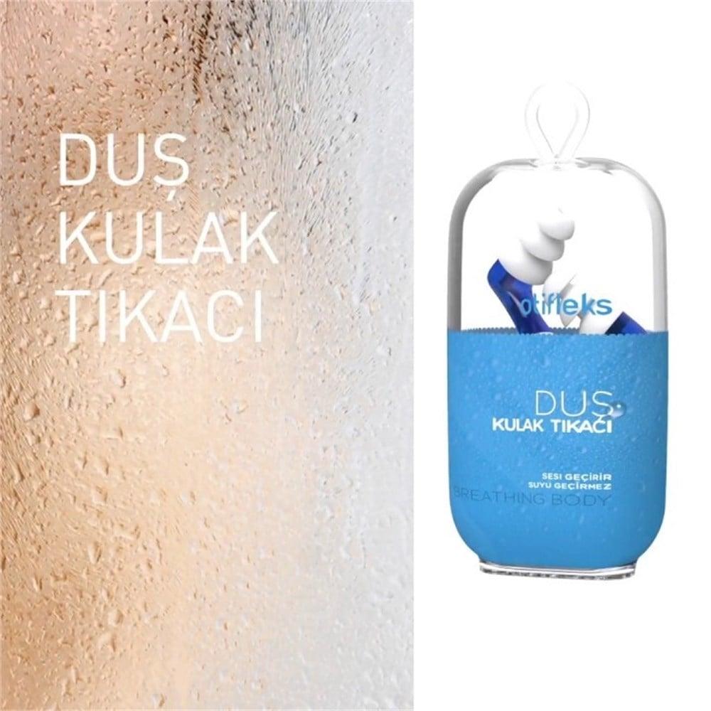Otifleks Shower Earplugs - Waterproof Ear Protection for Showering, Comfortable and Safe by Beauty Care Bag