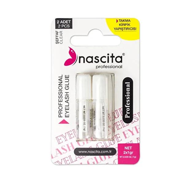 Nascita Pro Clear False Eyelash Adhesive - 3g Transparent Lash Glue for Seamless, Long-Lasting Hold - Perfect for Natural & Extension Lashes by Beauty Care Bag