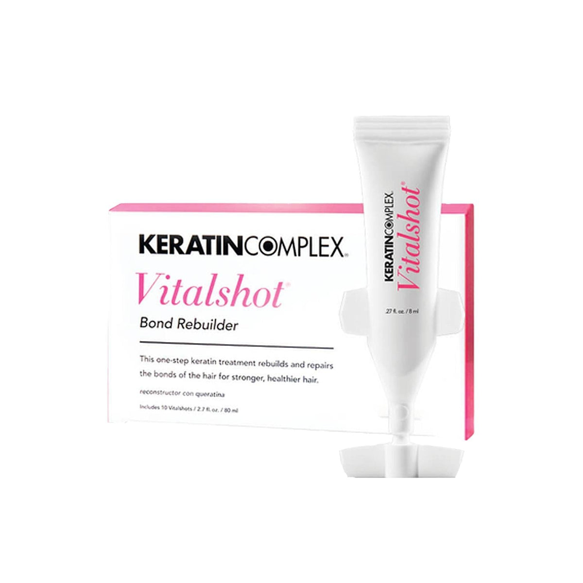 Keratin Complex Vitalshot: Advanced Hair Bond Repair Treatment | Restore Strength & Elasticity with Professional-Grade Keratin Hair Treatment by Beauty Care Bag