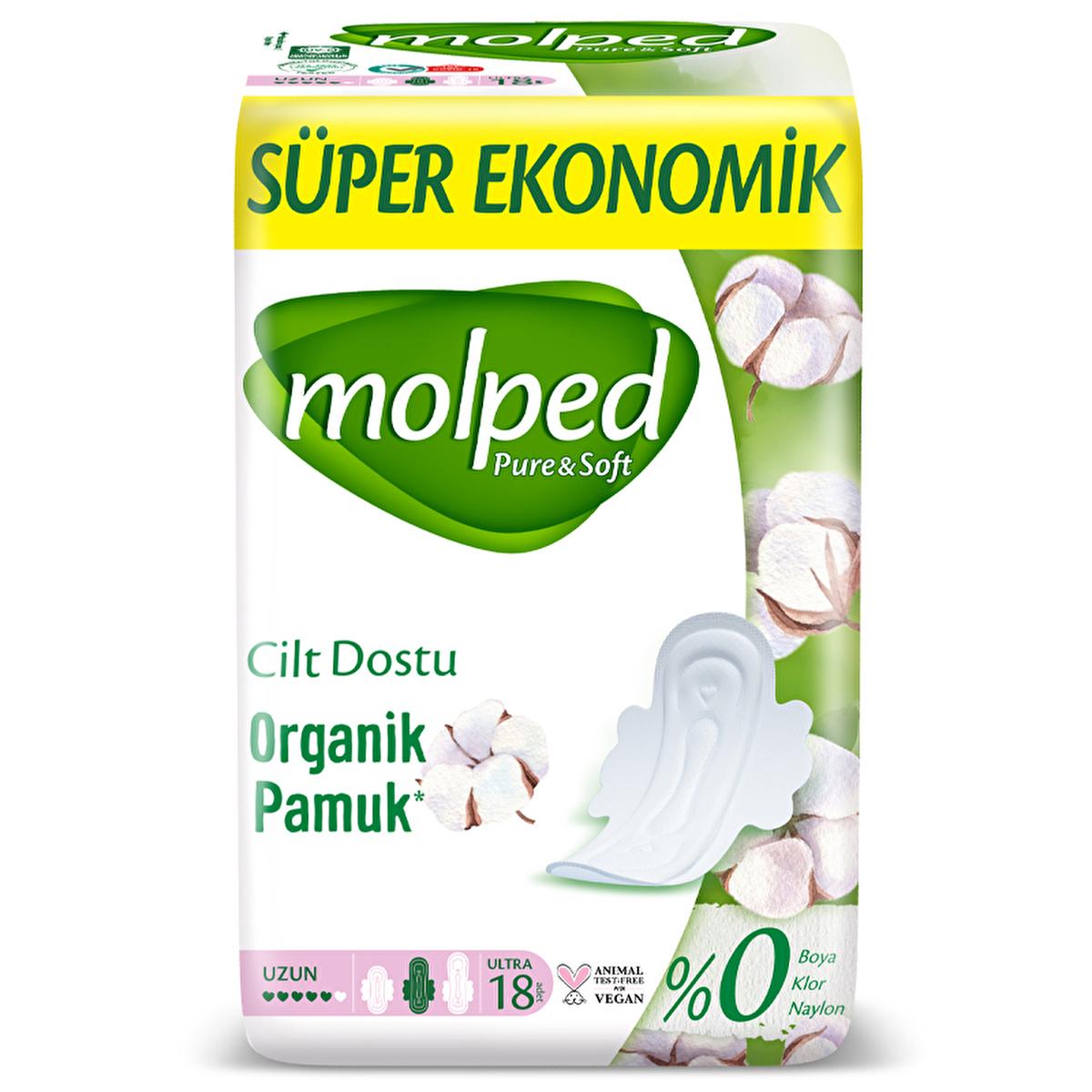 Molped Pure and Soft organic cotton sanitary pads