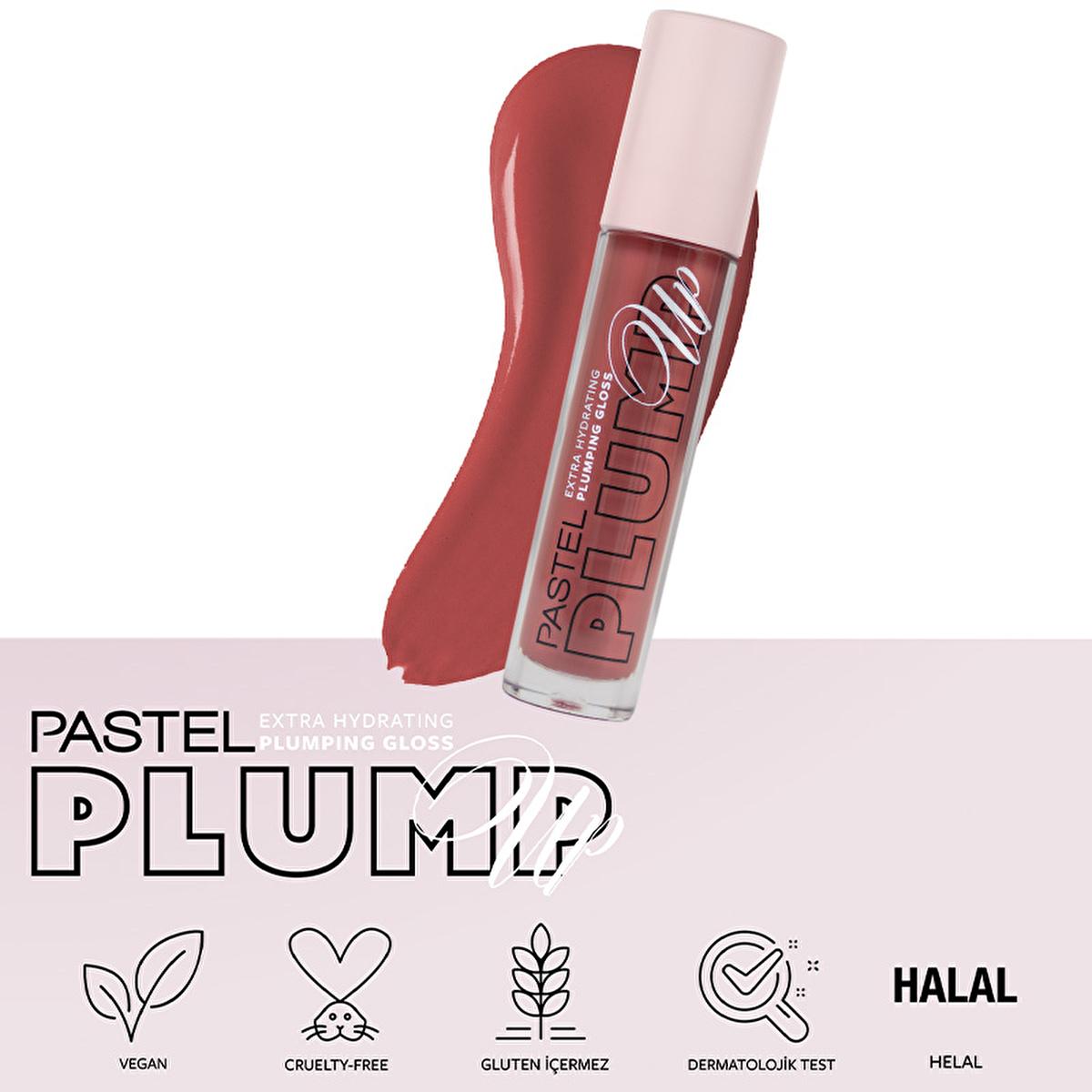 Pastel Profashion Plump Up Extra Hydrating Plumping Gloss 212 - Hydrating Lip Gloss, Vegan Lip Care, Cruelty-Free Cosmetics by Beauty Care Bag