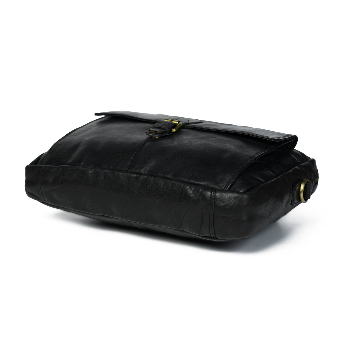 The Modern Briefcase Black by Classy Leather Bags