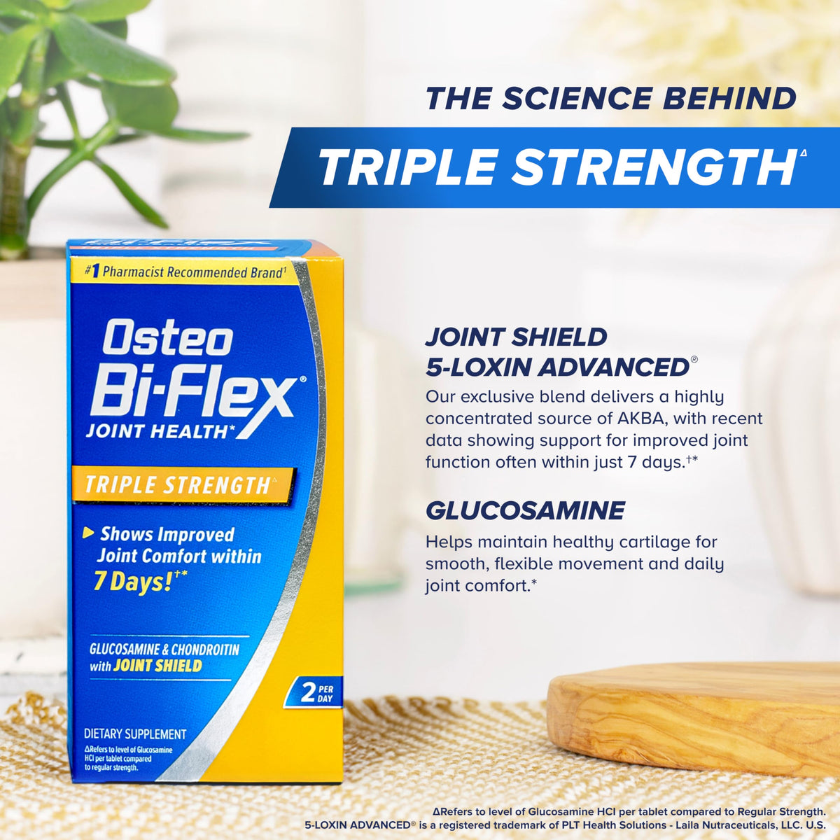 Osteo Bi-Flex Advanced Triple Strength Joint Health Supplement - 40 Tablets with Glucosamine, Chondroitin & MSM by Beauty Care Bag