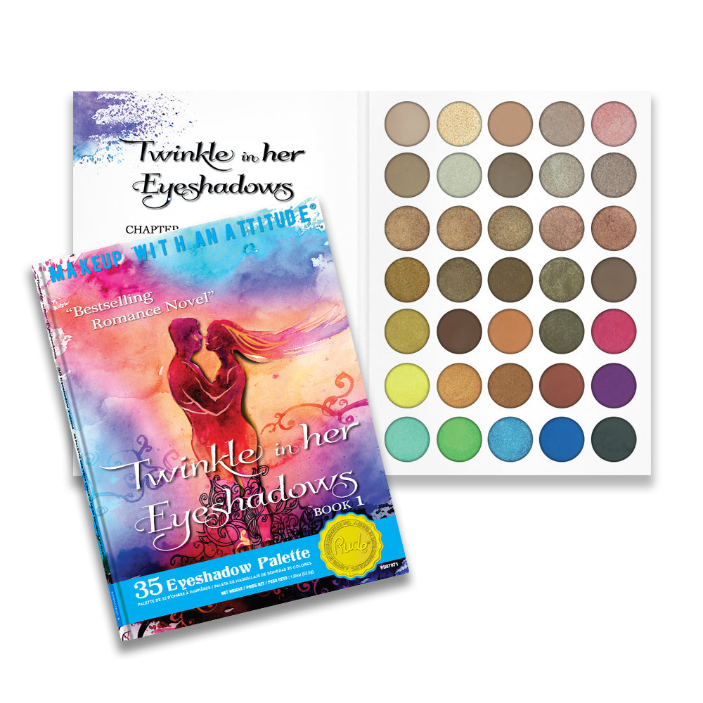 RUDE Twinkle In Her Eyeshadows 35 Eyeshadow Palette - Book 1 by Avera Group