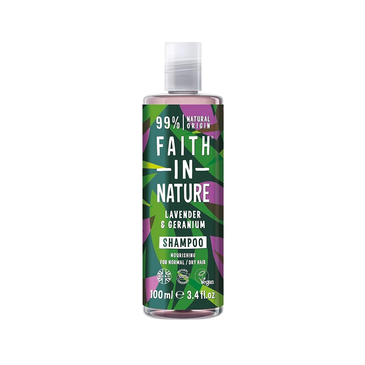 Faith In Nature Lavender & Geranium Soothing Shampoo for Normal to Dry Hair - 3.38 fl oz by Beauty Care Bag