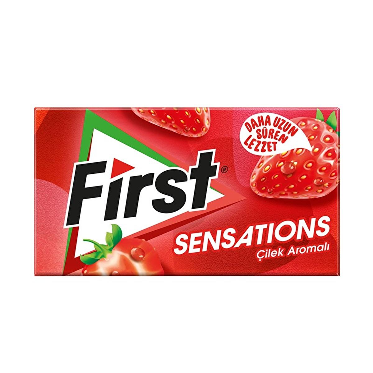 First Sensations Strawberry Chewing Gum: Sweet Strawberry Flavor, Fresh Breath, & Convenient 27 gr Pack - Experience the Delicious Taste. by Beauty Care Bag