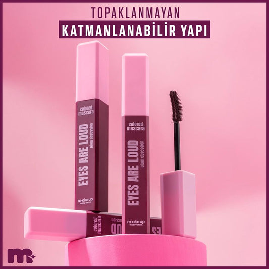 Maruderm Eyes Are Loud Colored Mascara in Plum Obsession by Beauty Care Bag