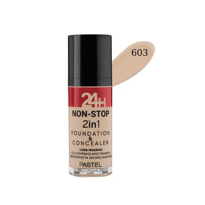 Pastel 24H Non-Stop 2in1 Foundation & Concealer 30ml - 603 by Beauty Care Bag