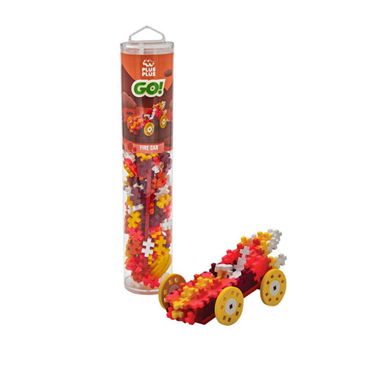 Plus Plus Construction Toy - 200 Piece Reusable Creative Building Blocks Set for Kids by Beauty Care Bag