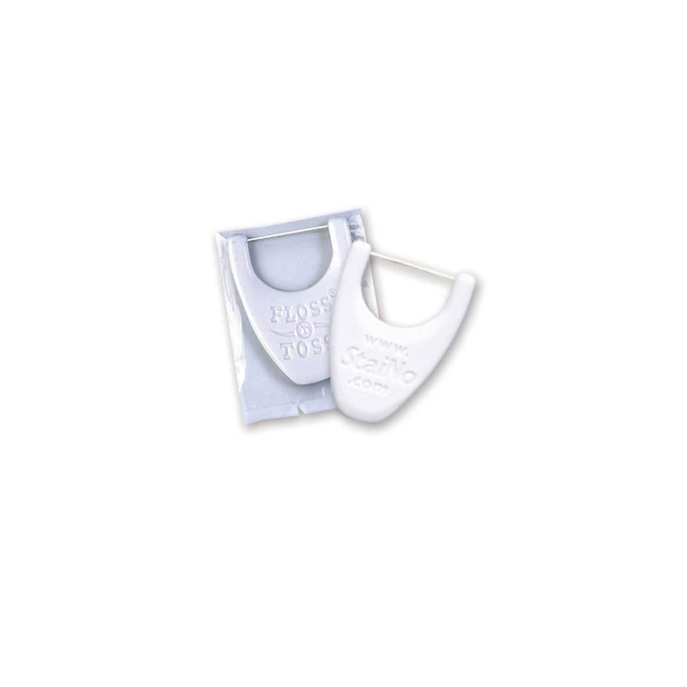 Staino Floss 'n Toss Dental Floss Picks - 40 Individually Wrapped Picks for Optimal Oral Hygiene by Beauty Care Bag