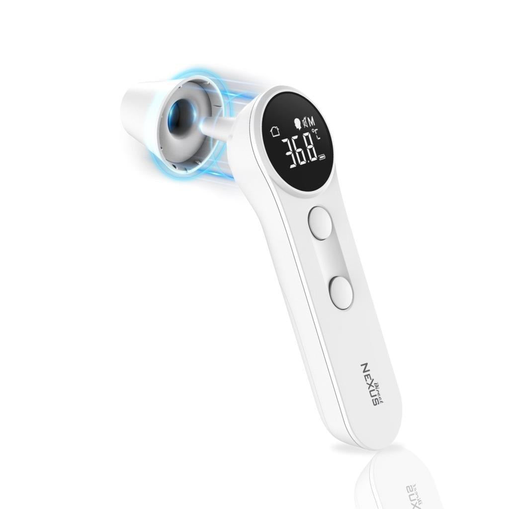Direct Nexus Digital Thermometer - Multi-Mode Infrared Ear Forehead Thermometer for Babies Kids Adults by Beauty Care Bag