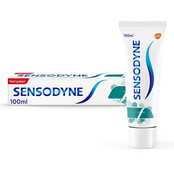 Sensodyne F Fluoride Toothpaste for Sensitive Teeth - 3.38 fl oz by Beauty Care Bag