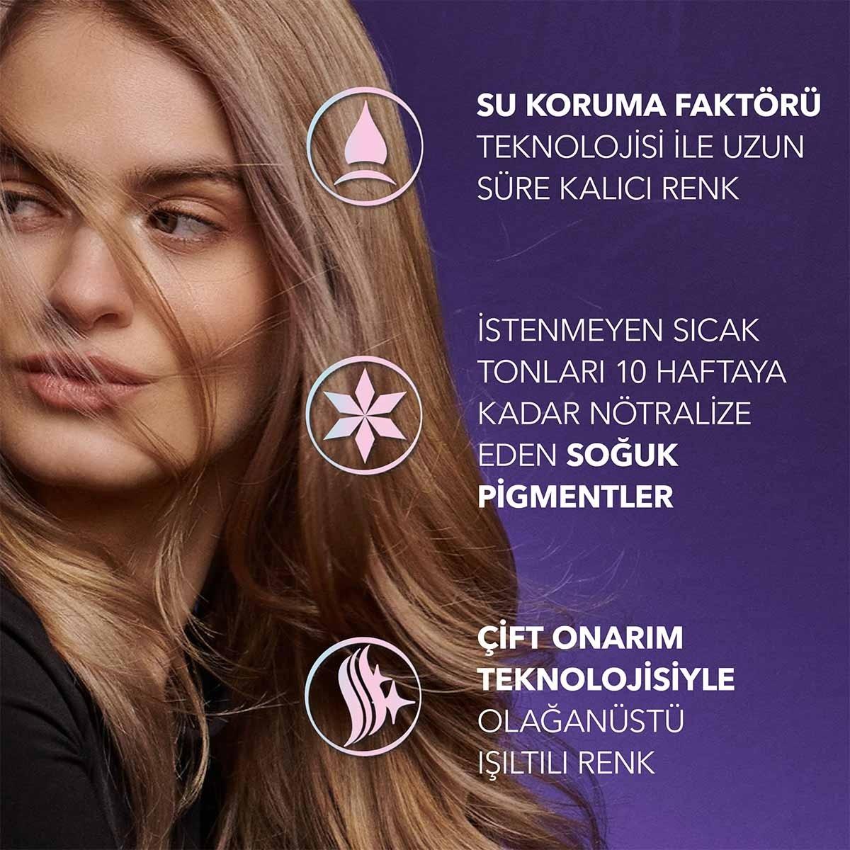 Wella Koleston Supreme Ash Blonde Hair Dye: Permanent Color, 100% Gray Coverage, Plus Revitalizing Oil Treatments by Beauty Care Bag