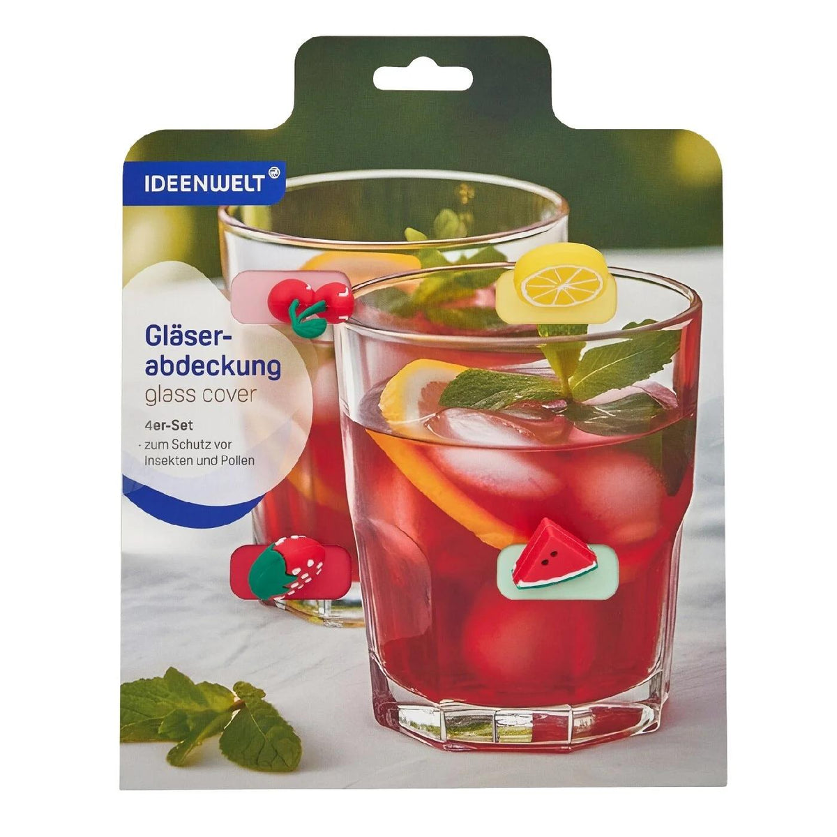 Ideenwelt Fruit Silicone Cup Covers 4-Pack by Beauty Care Bag