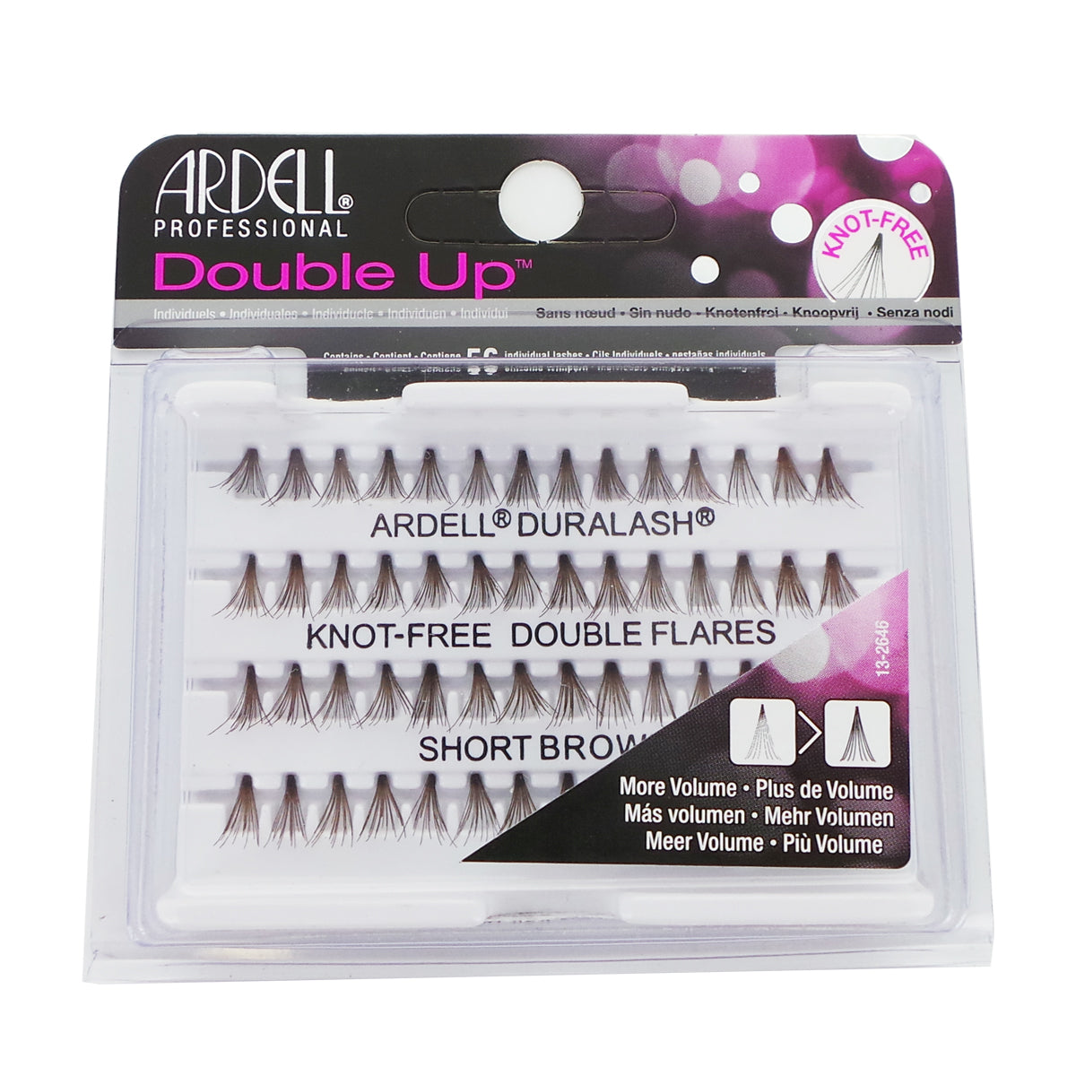 ARDELL Double Up Knot-Free Double Flares - Short Brown by Avera Group