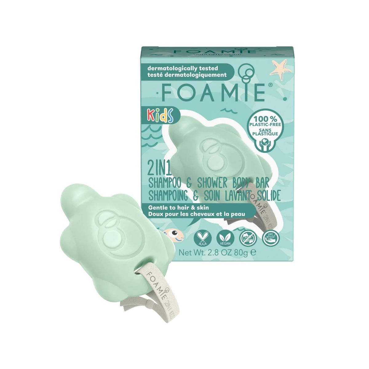 Foamie Kids 2-in-1 Mango Hair and Body Soap - Gentle, Convenient, and Fun for Children by Beauty Care Bag