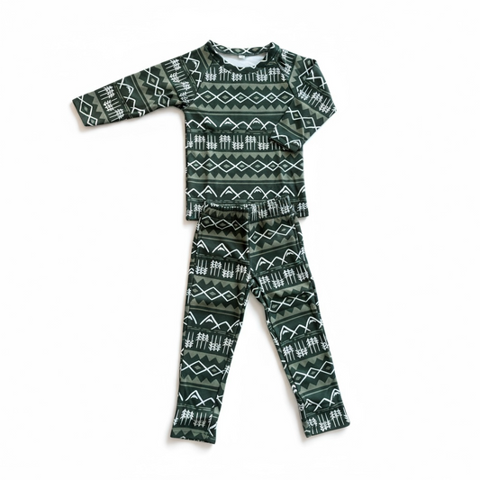 Green mountain fleece mid layer by Keep the Littles Wild
