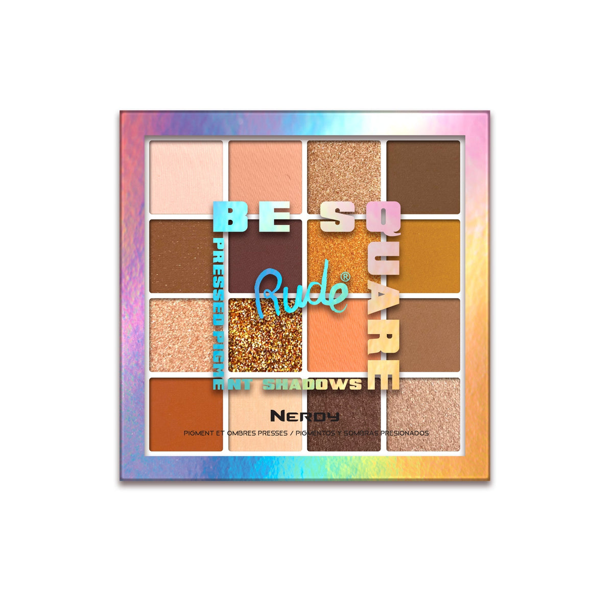 RUDE Be Square Pressed Pigments & Shadows - Nerdy - Nerdy by Avera Group