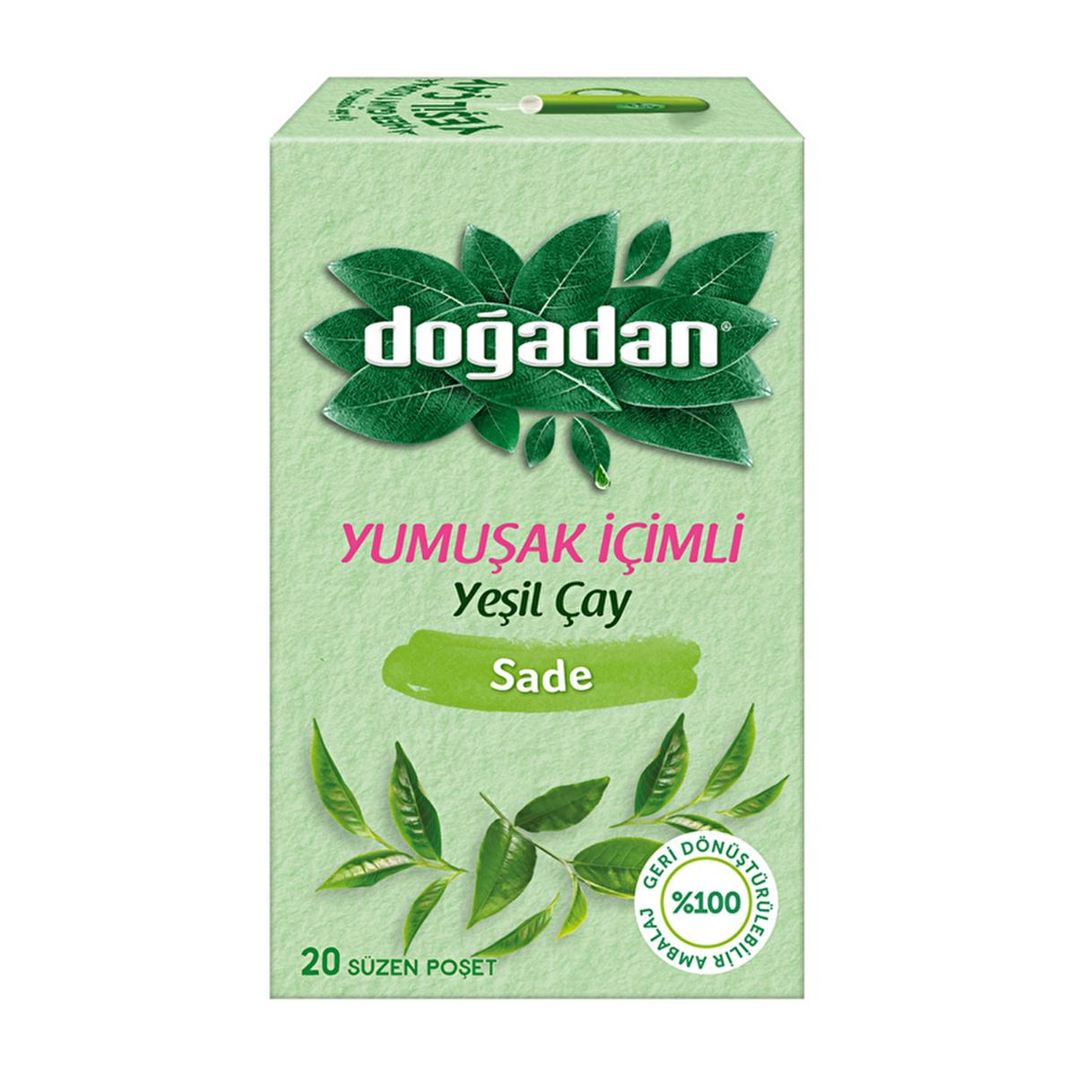 Doğadan Soft Taste green tea, 20 tea bags
