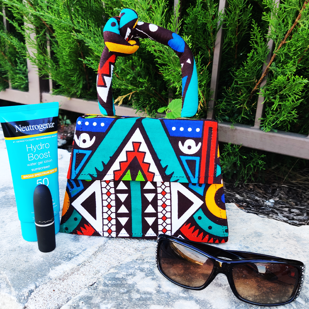 Knot African print mini bag – view 2