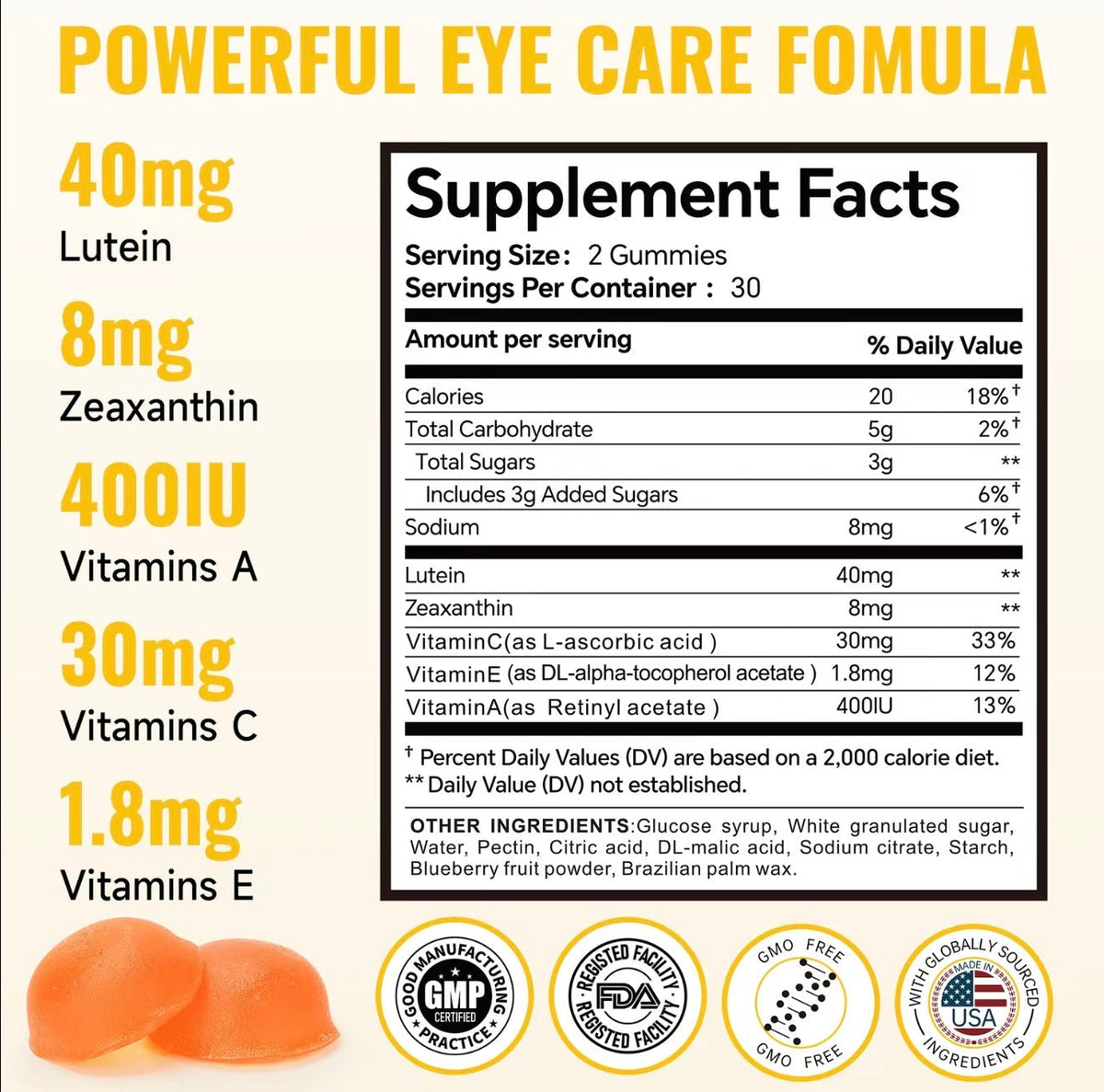VisionCare Nutrient Gummies by V.I.P Digital Presence