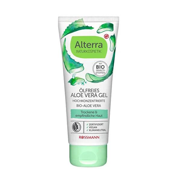 Alterra Aloe Vera Gel 100ml - Organic Skincare for Sunburn Relief, Insect Bite Relief, and Dry Skin Care by Beauty Care Bag