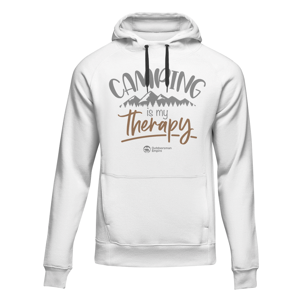 Camping Is My Therapy Unisex Hoodie by Outdoorzees