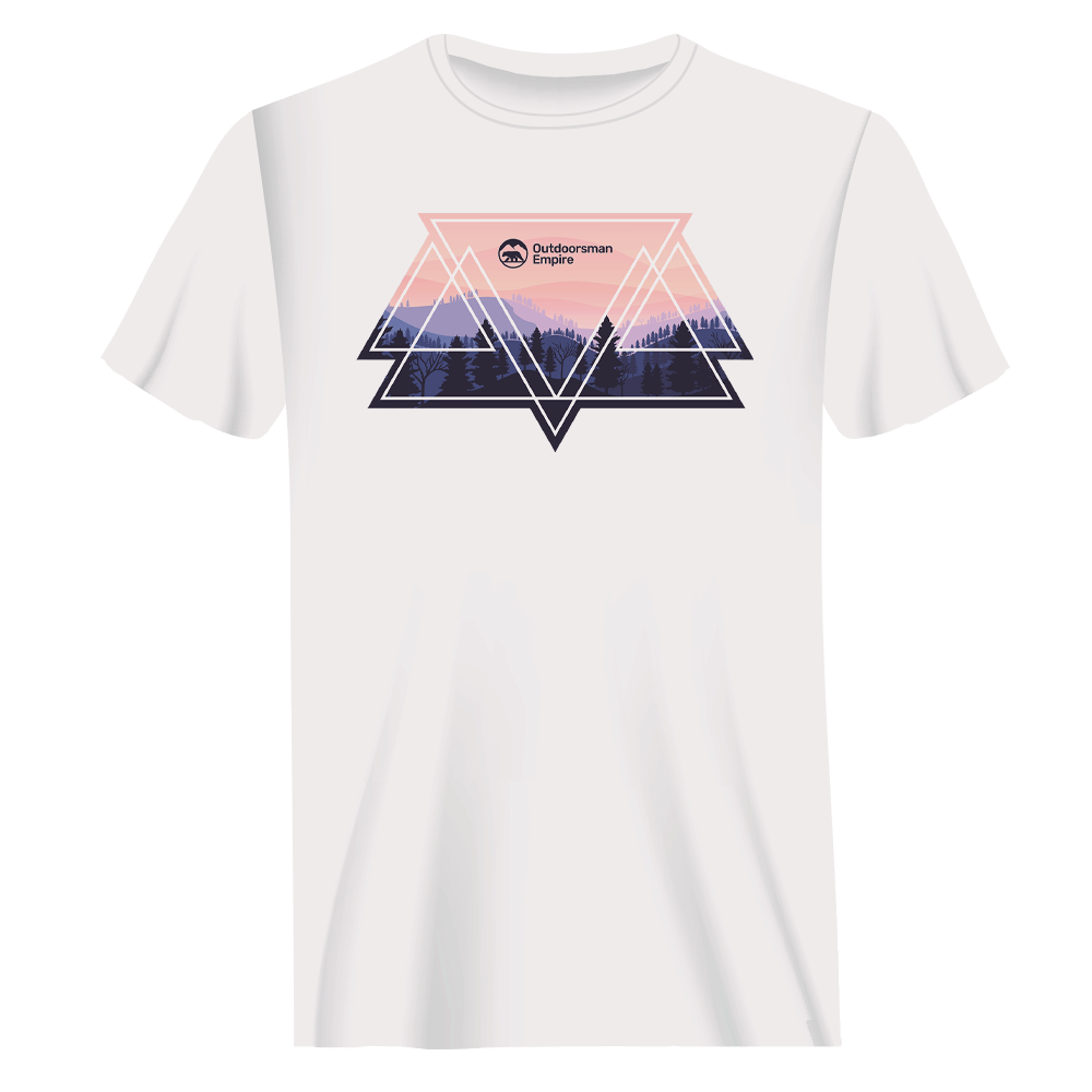 Camping Triangles Man T-Shirt by Outdoorzees