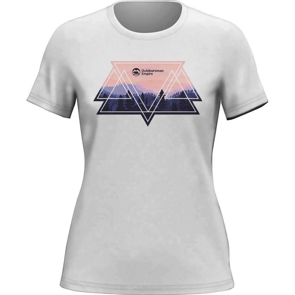 Camping Triangles T-Shirt for Women by Outdoorzees
