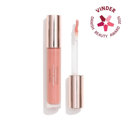 Gosh Peptide Lip Gloss in 008 Nougat for Plumper Lips 4ml by Beauty Care Bag