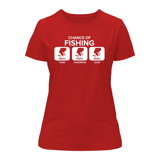 Chance of Fishing T-Shirt for Women by Outdoorzees