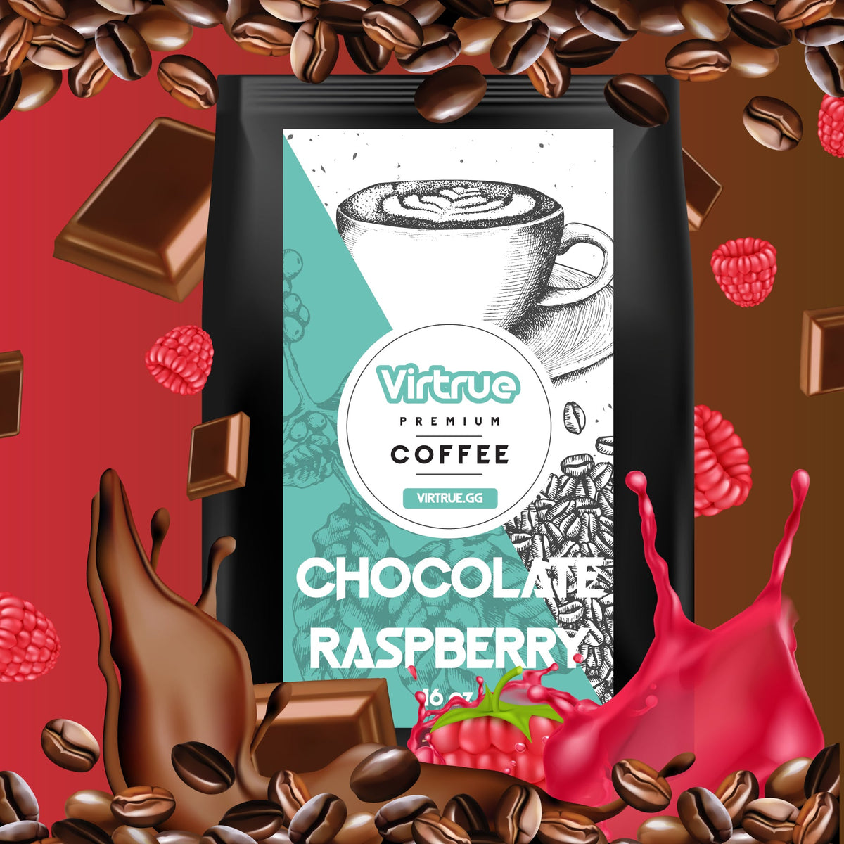 Chocolate Raspberry flavored coffee β view 2