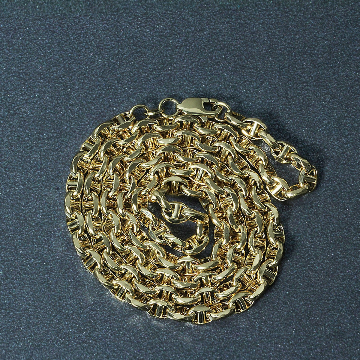 14k yellow gold anchor chain 4.50mm, Avera Group, view 6