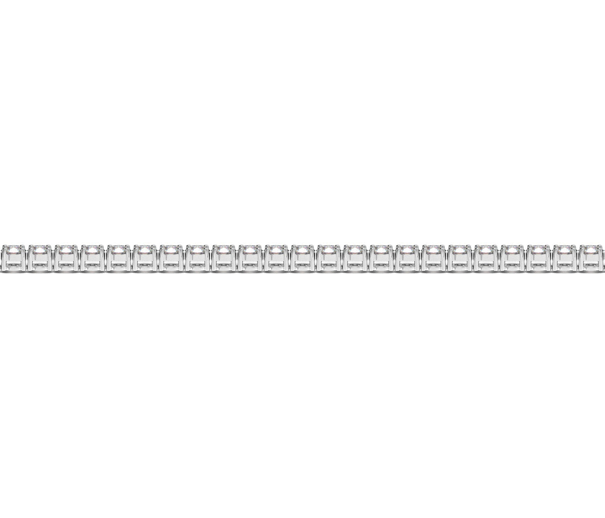 Lab Grown Round Diamond Tennis Bracelet in 14k White Gold (2 cctw F/G VS2/SI1) by Avera Group