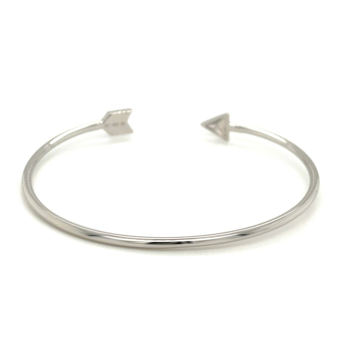 Sterling Silver Polished Arrow Cuff Bangle (3.00 mm) by Avera Group