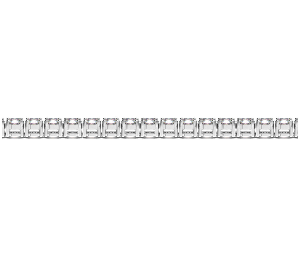 Lab Grown Round Diamond Tennis Bracelet in 14k White Gold (8 cctw F/G VS2/SI1) by Avera Group