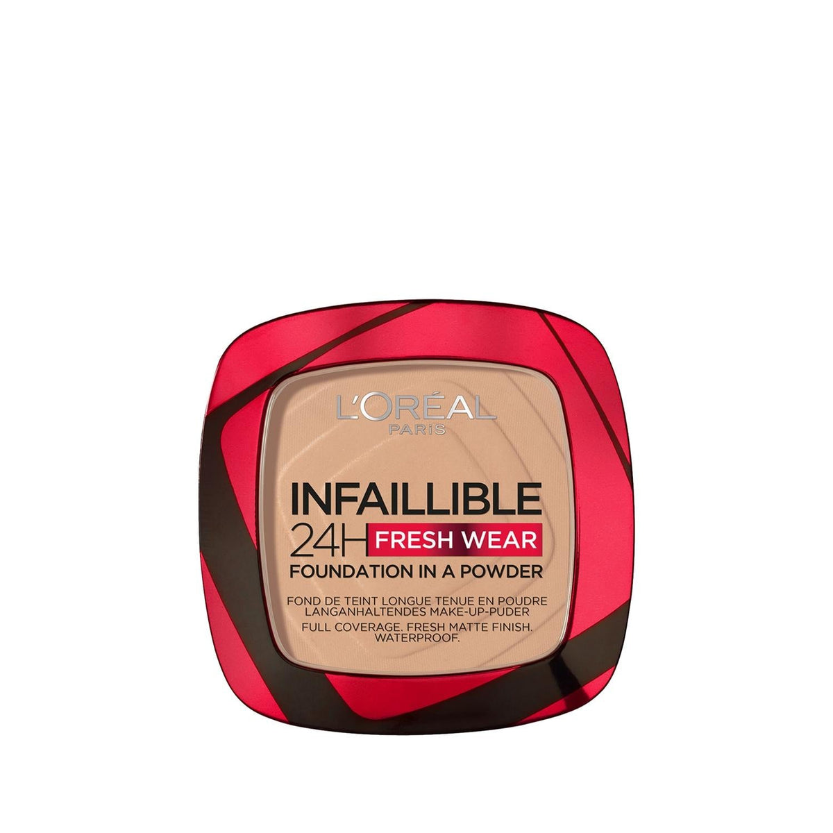 L'Oreal Paris 24H Fresh Wear Powder Foundation - Long Lasting Makeup for a Fresh, Natural Look by Beauty Care Bag