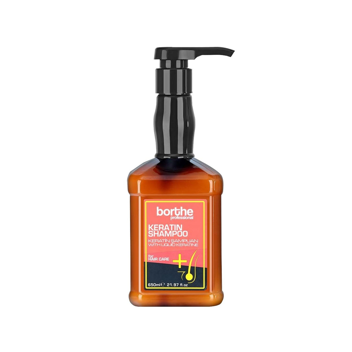 Borthe Keratin Shampoo 650ml - Professional Hair Care for Nourished Hair by Beauty Care Bag