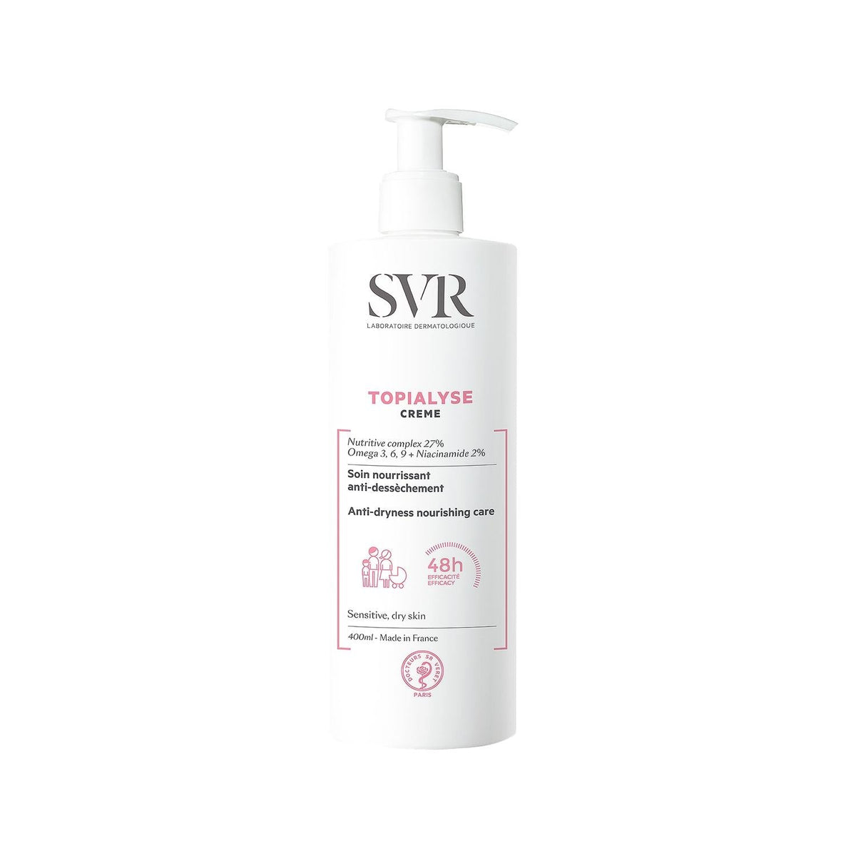 SVR Topialyse Moisturizing Cream - 400ml Hydrating Skincare for Dry Skin by Beauty Care Bag