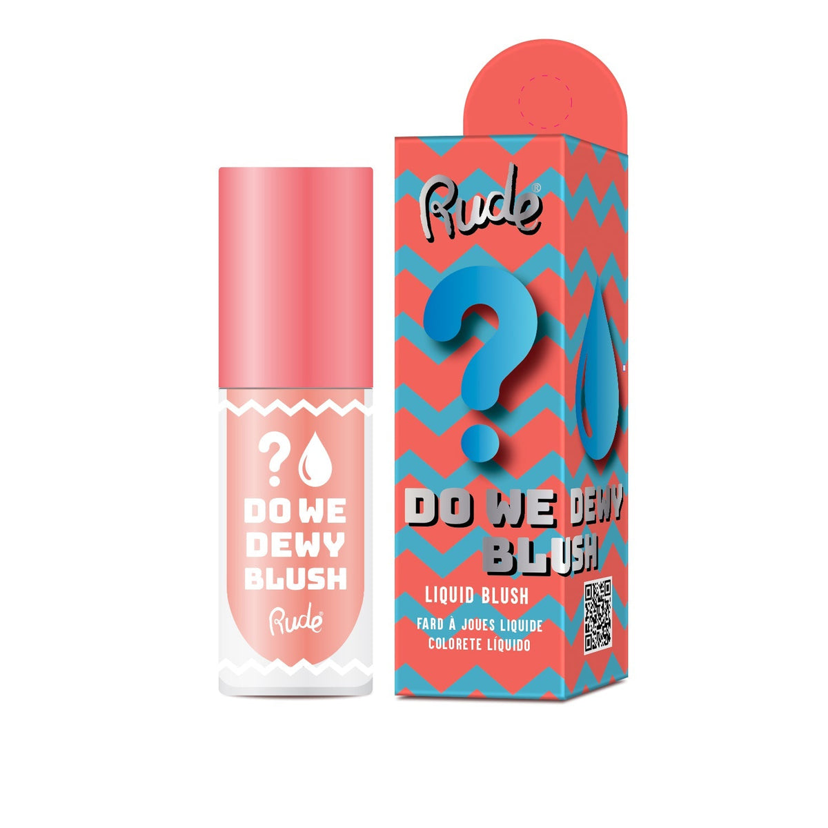 RUDE Do We Dewy Liquid Blush - Coral by Avera Group