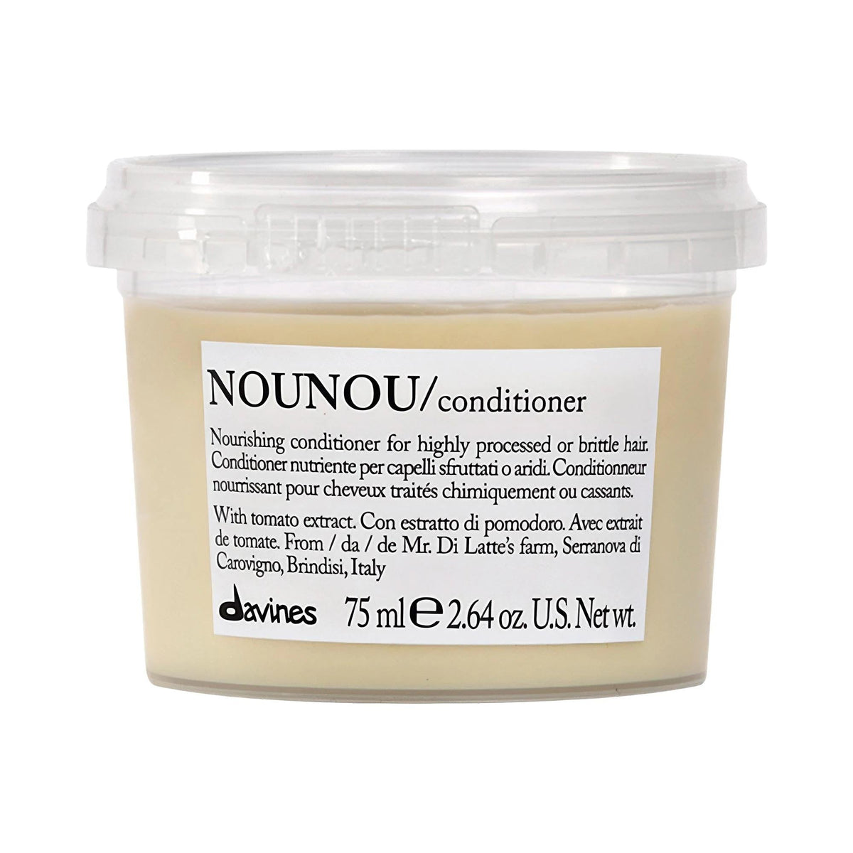 Davines NOUNOU Mini Repair Hair Conditioner: Hydrate, Detangle & Restore Damaged Hair - Sulfate-Free, Color Safe Formula with Tomato Extract by Beauty Care Bag