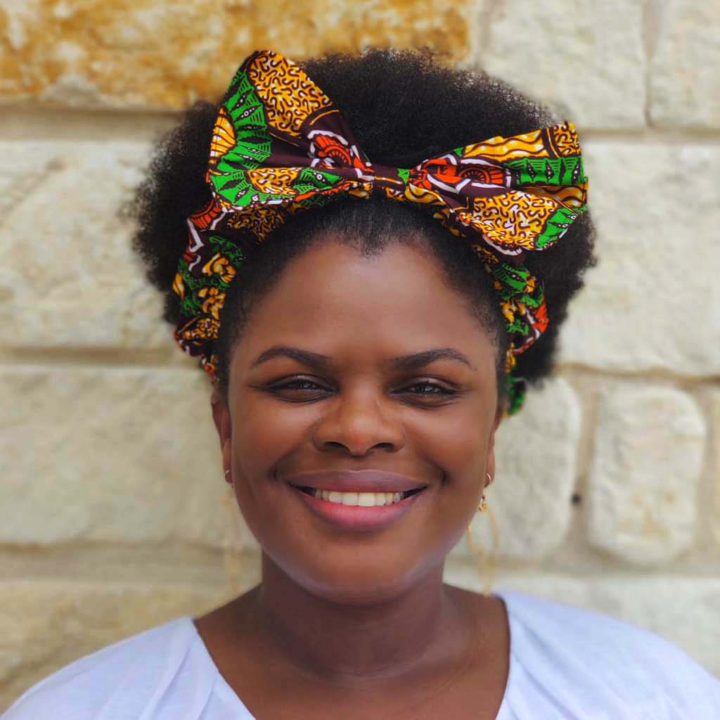 African print knot headband – view 3