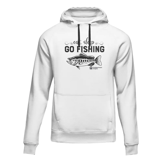 Eat Sleep Go Fishing Unisex Hoodie by Outdoorzees