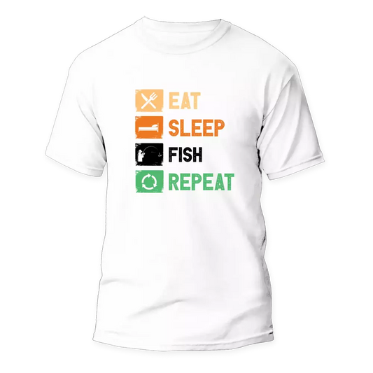 Eat Sleep Fishing Repeat Man T-Shirt by Outdoorzees