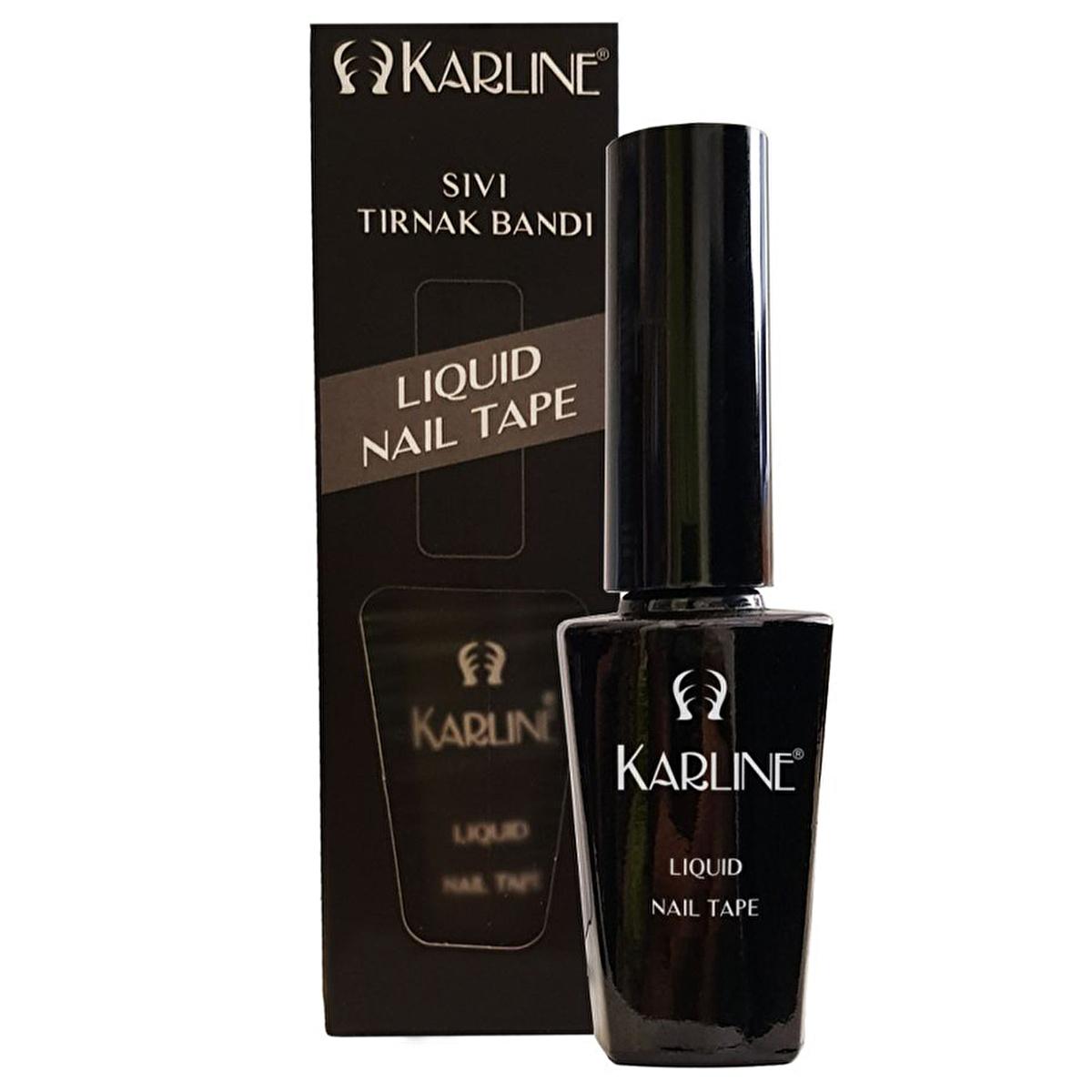 Karline Nail Art Liquid Band - Prevents Polish Spill, Easy to Apply, 8ml - Nail Art Aid, Nail Polish Protector by Beauty Care Bag