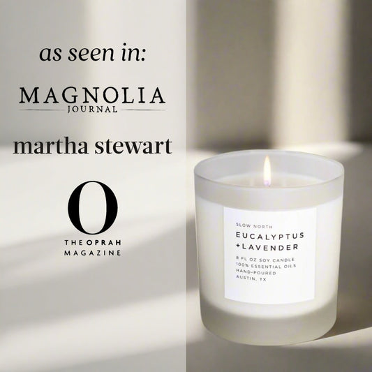 Eucalyptus + Lavender - Signature Soy Candle by Slow North
