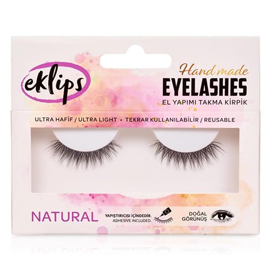 Eklips Natural Handmade False Eyelashes for Subtle Volume by Beauty Care Bag