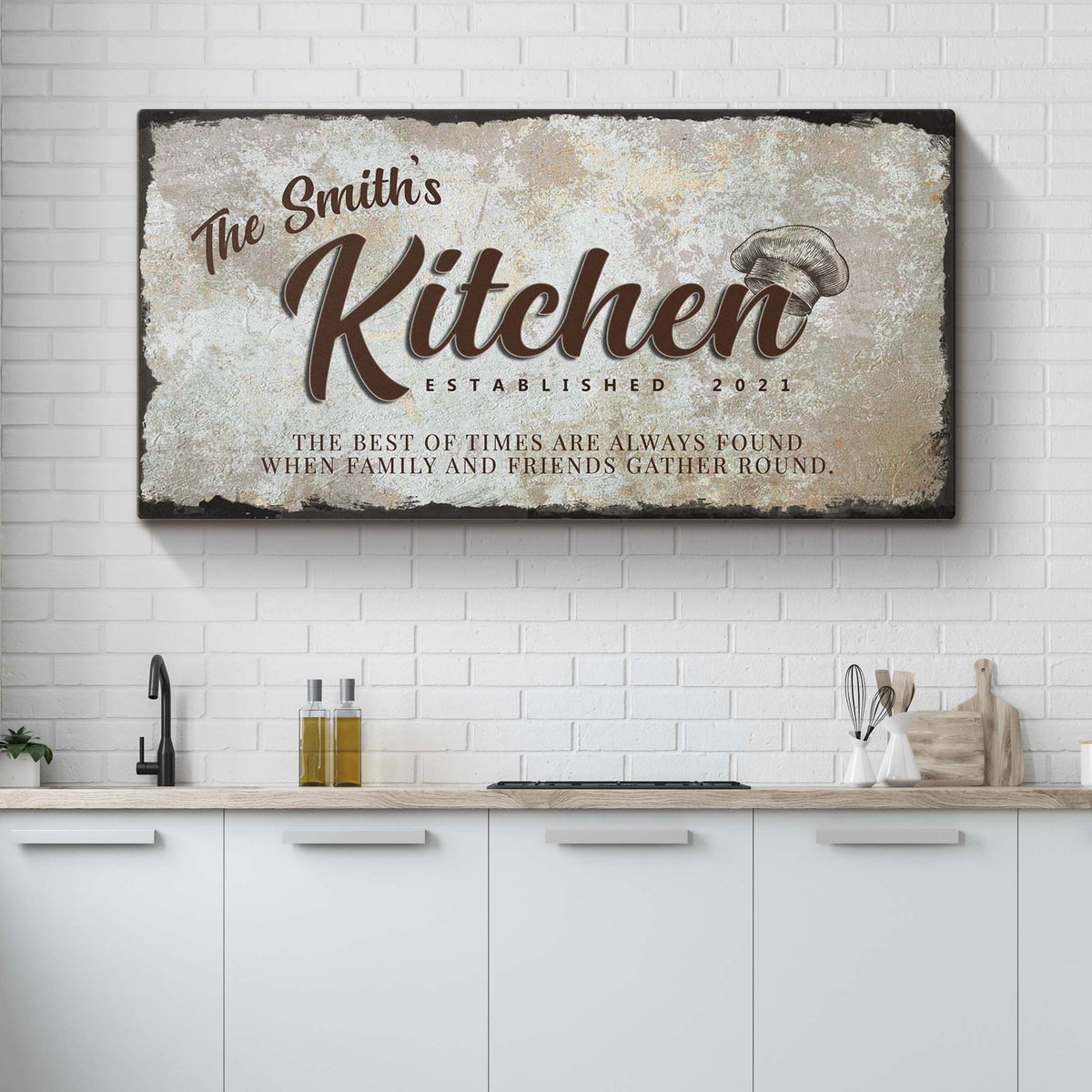 Family Kitchen Sign by Tailored Canvases